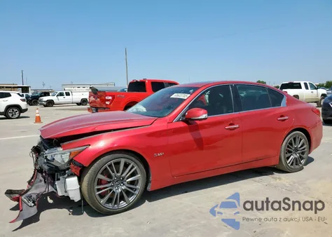 2017 Infiniti Q50 Red Sport 400 из США, поврежденный, VIN JN1FV7AP5HM850472